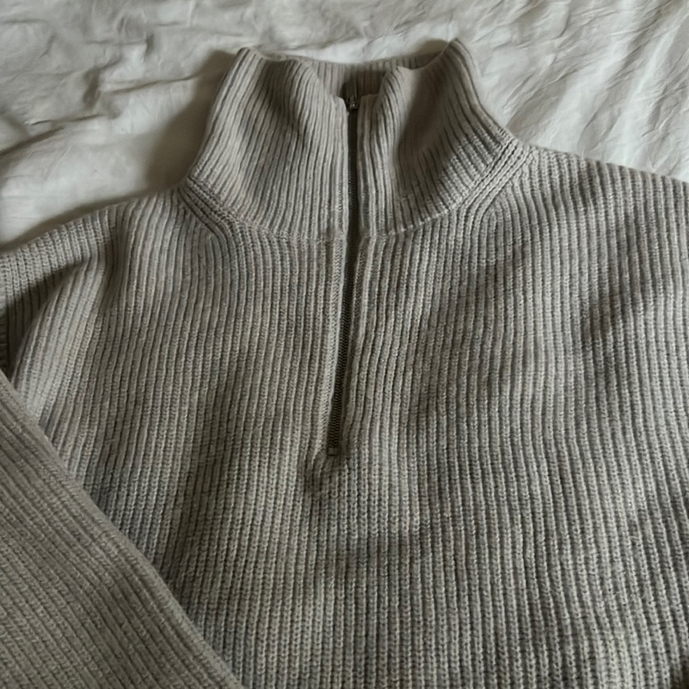 Long H&M zip up sweater
